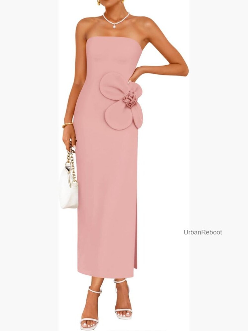 Strapless Maxi Formal Bodycon Dress Stretchy Sleeveless Tube Backless Party